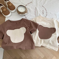 Children's Patch Bear Fashion Bottoming Shirt Top