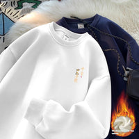 Men's And Women's Pure Cotton Crewneck Sweatshirt
