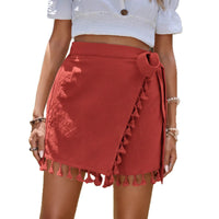 Womens Stylish Cross-Tie Mini Skirt