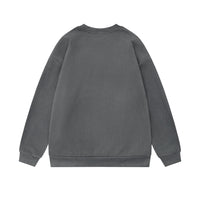 Simple Letter Embroidery Loose Sweater Men's