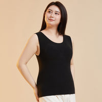 Merino Wool-Filled Seamless Fleece-Lined Thickened Thermal Padded Vest
