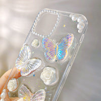 French Retro Stereo Butterfly Phone Case