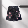 Retro European American Style Anti-old Casual Slim Shorts
