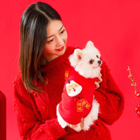 Kitty Clothes Thin Velvet Beckoning Cat Two-legged Sweater