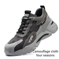 Men's Safety Shoes Anti-smashing And Steel Toe
