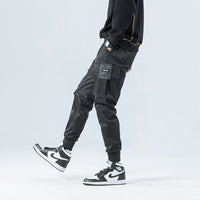 Drawstring casual overalls