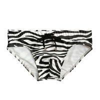 Men's Boxer Trunks Zebra Pattern Flower System