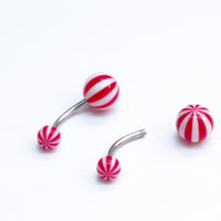 Mixed Color Acrylic Navel Ring Set