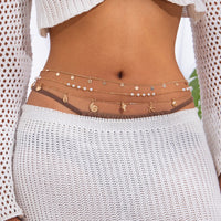 Sexy Pearl Thin Chain Shell Body