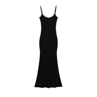 Sexy Lace Patched Bodycon Mermaid Dress