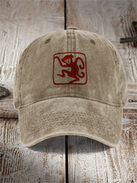Washed Cotton Printed Hat Distressed Dad Cap Men Retro Baseball Cap Hot Soft Top Sun Hat