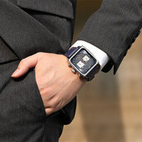Business Men's Square Multi-function Watch
