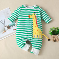 Baby Children's Romper Cartoon Christmas Deer Romper Jumpsuit