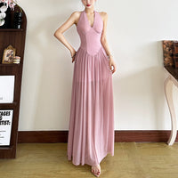 V-neck Slimming Sleeveless Dress For Women