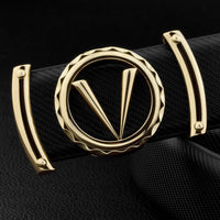 Men's leather belt
