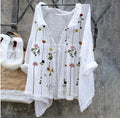 Amazon Cross-border New Arrival Fashion Women's Shirt Natural Landscape Avatar Print