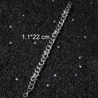 Thorn-Embroidered Hip-Hop Street-Style Stainless Steel Bracelet