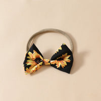 Baby Girl Sunflower Suspender Skirt Short Sleeve Top Suit Solid Color