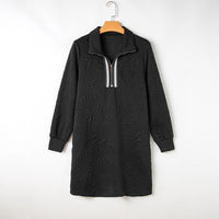New Womens Long-sleeve Pullover Dress