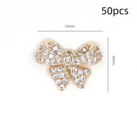 Bow Zircon Nail Ornament Zircon