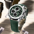Alloy Leather Men's Business Watch Luminous Waterproof
