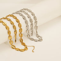 European And American Instagram-style Stainless Steel Shell Necklace