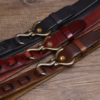 Men's Retro Thick Vegetable Tanned Cowhide Leather Belt