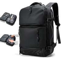 Men's Vacuum Compression Backpack Multifunctional Travel Bag Computer Bag