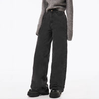 New Womens Wide-leg Denim Jeans