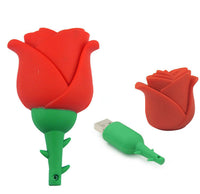 Fashion personality creative cute cartoon anime rose shape USB  drive
