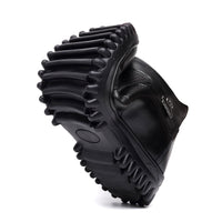 Leather warm men's cotton shoes, wool fur