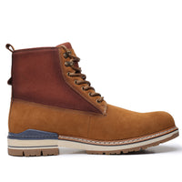 Leather Martin Boots Men's Shoes Ark Bird Top Layer Cowhide High Top