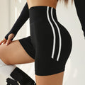 Waist Striped High Waist Shorts