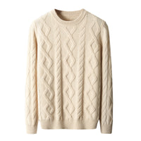 Men's Thickened Round Neck Sweater Pullover Knitting Bottoming Shirt