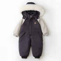 Color Matching Thin Children's Ski Suit Jumpsuit