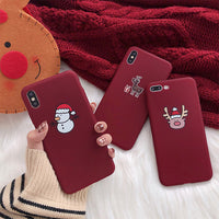 Christmas frosted phone case
