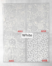 3d metal line hollow golden nail decals adhesive jewelry
