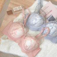 Womens Comfortable Plus-Size Non-Wired Bra And Panty Set With Anti-Sag Support