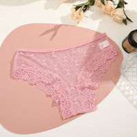 European And American Butterfly Mesh Panties Lace Edge