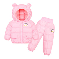 Children's Down And Wadded Jacket Sets Thick Wash-free Outer Wear