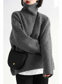 Women's Turtleneck Sweater Vintage Thickened Sweater