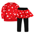 Children's fake two long-sleeved sweater dresses for girls