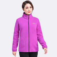 Women's Thickened Zip-up Stand-collar Loose Sports Jacket