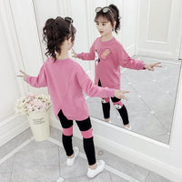 Fashion Simple Children's Casual Two-piece Suit