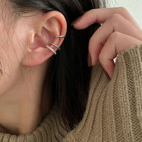 Simple And Exquisite High-grade Ear Clip Personalized Cold Style Three-piece Set