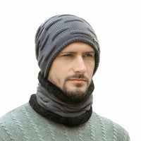 Men's Fashion Casual Fleece Thickened Warm Knitted Hat