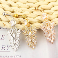 New Belly Button Ring Fashionable And Sexy Belly Button Nail Zircon