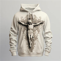 Spring And Autumn New Hoodie Printed Sweater Men's Comfortable Retro Hooded Sweater