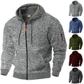 Heavy Fleece-lined Vintage Cationic Cargo Trendy Sports Sweater