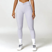 Quick-drying Cross High Waist Hip Lift Yoga Pants